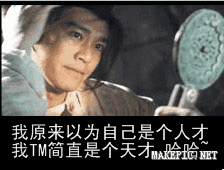 我原来以为自己是个人才我TM简直是个天才