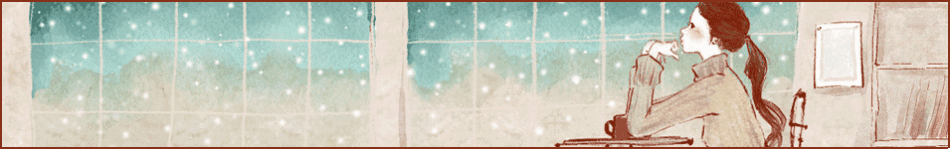 精美韩板人物沉思水彩画店招图片模板