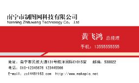 开发区管委会行政商务通用名片模板